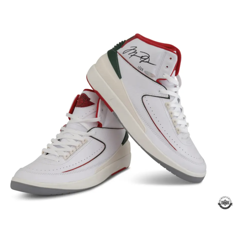 Michael Jordan Autographed Nike Air Jordan 2 'Italy' 2023 Shoes UDA LE 23