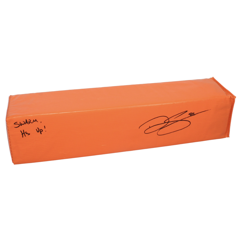 Dalton Schultz Autographed Houston Texans "Swarm H's Up" End Zone Pylon Beckett Witnessed LE 25