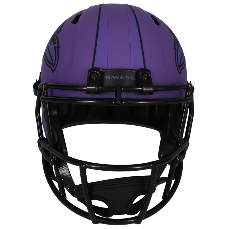 Ray Lewis Autographed Ravens Speed 'RAVE' Full Size Helmet Beckett Witnessed