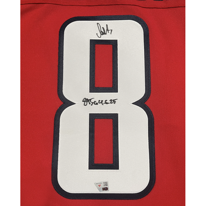 Alexander Ovechkin Autographed "895G 4-6-25" Washington Capitals Jersey Fanatics