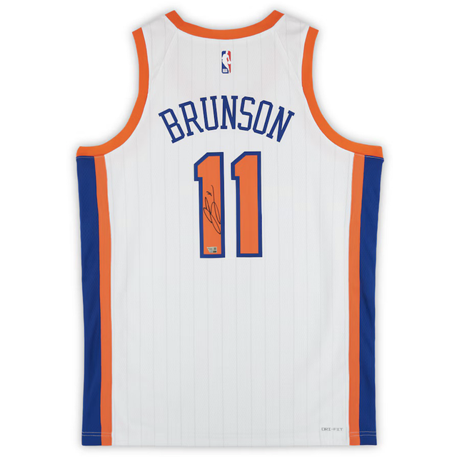 Jalen Brunson Autographed New York Knicks Nike City Edition Jersey Fanatics