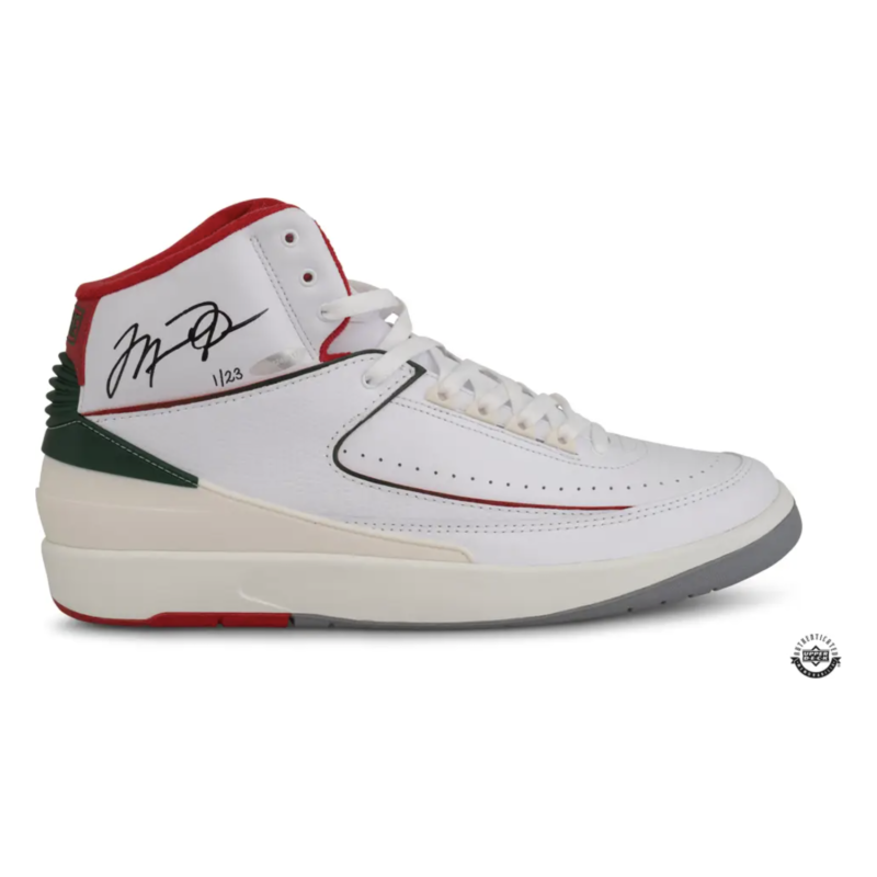 Michael Jordan Autographed Nike Air Jordan 2 'Italy' 2023 Shoes UDA LE 23