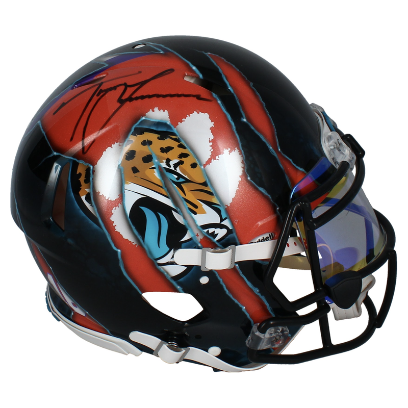 Trevor Lawrence Autographed Clemson Tigers / Jacksonville Jaguars Ripped Authentic Helmet Fanatics