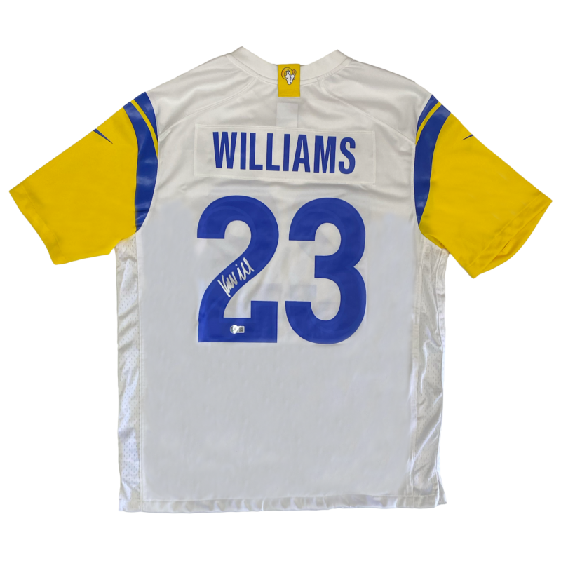 Kyren Williams Autographed Nike Los Angeles Rams White Game Jersey Beckett