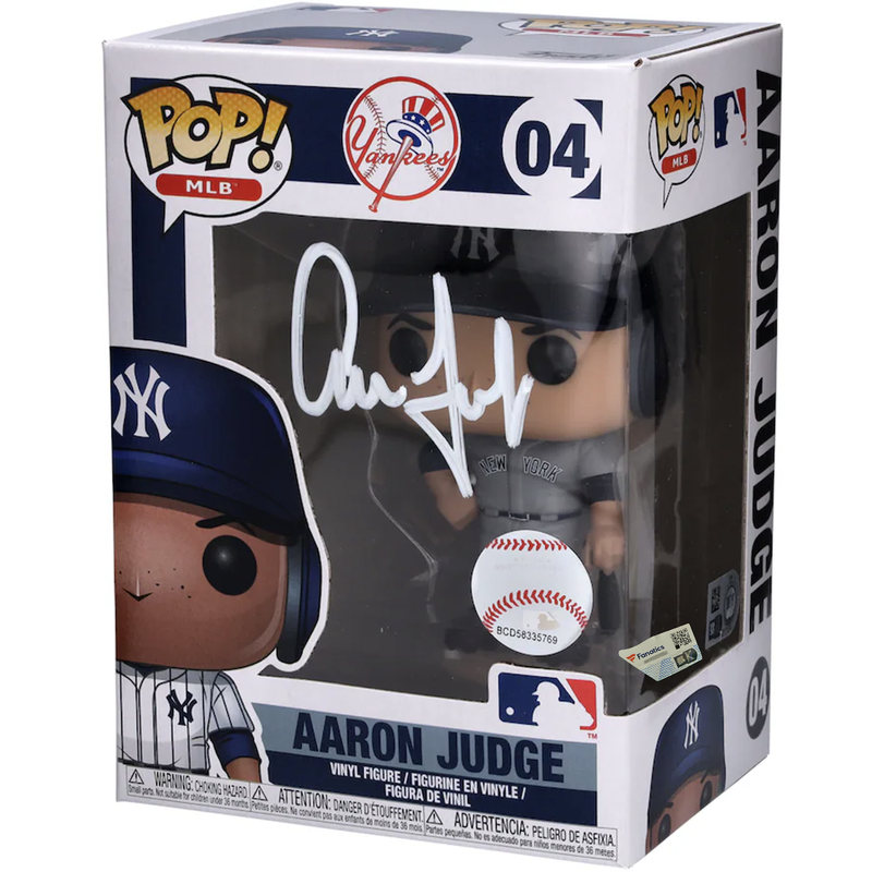 Aaron Judge Autographed Yankees '04' Away Uniform Funko Pop! Vinyl Fanatics
