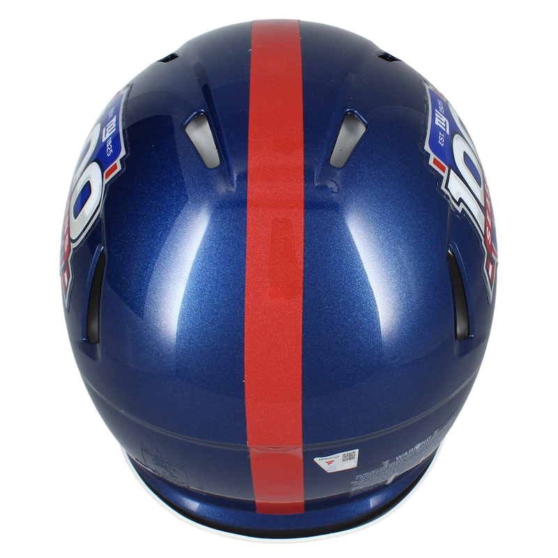 Malik Nabers Autographed New York Giants 100 Seasons Logo Speed Authentic Helmet Fanatics