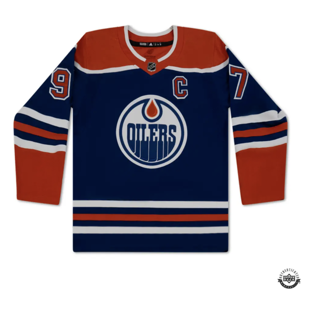 Connor McDavid Autographed & Insc. Edmonton Oilers "300th Goal" Blue Jersey UDA