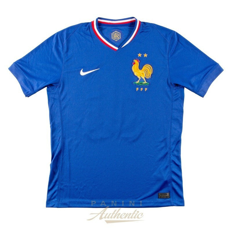 Kylian Mbappe Autographed 2024 France National Team Home Nike Jersey Panini