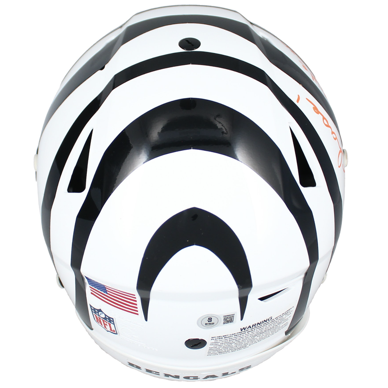 Ja'Marr Chase Autographed Bengals "24 Triple Crown" Speedflex Helmet Beckett