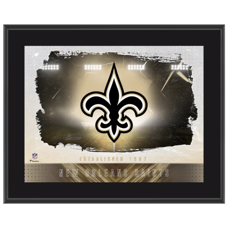 New Orleans Saints Team Logo 10.5" x 13" Sublimated Plaque Fanatics