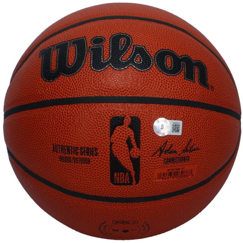 Shawn Kemp Autographed Seattle Supersonics Wilson Authentic Series Basketball Beckett