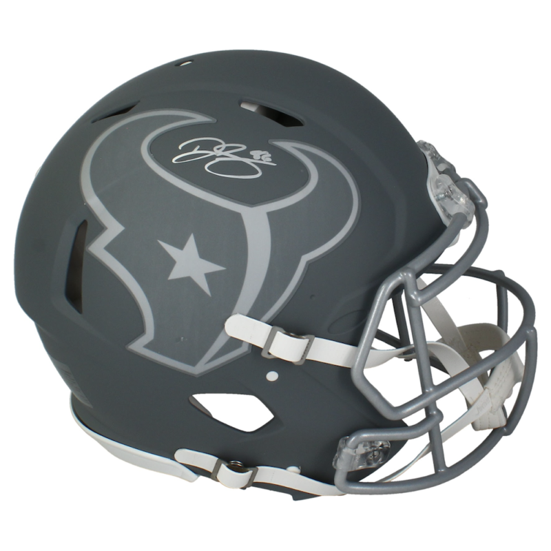 Dalton Schultz Autographed Authentic Texans Slate Full Size Speed Helmet Beckett