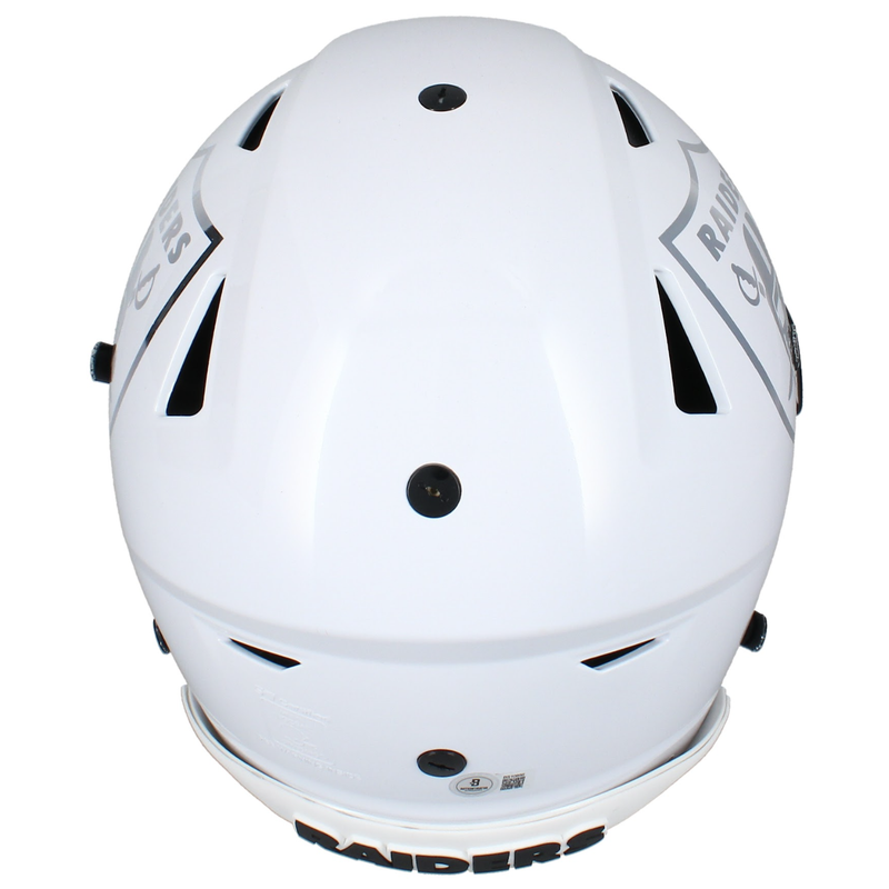 Bo Jackson Autographed Raiders Custom Chrome SpeedFlex Helmet Beckett