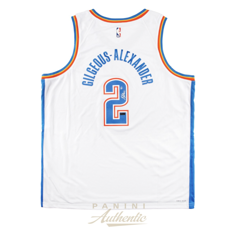 Shai Gilgeous-Alexander Autographed Oklahoma City Thunder White Nike Swingman Jersey Panini