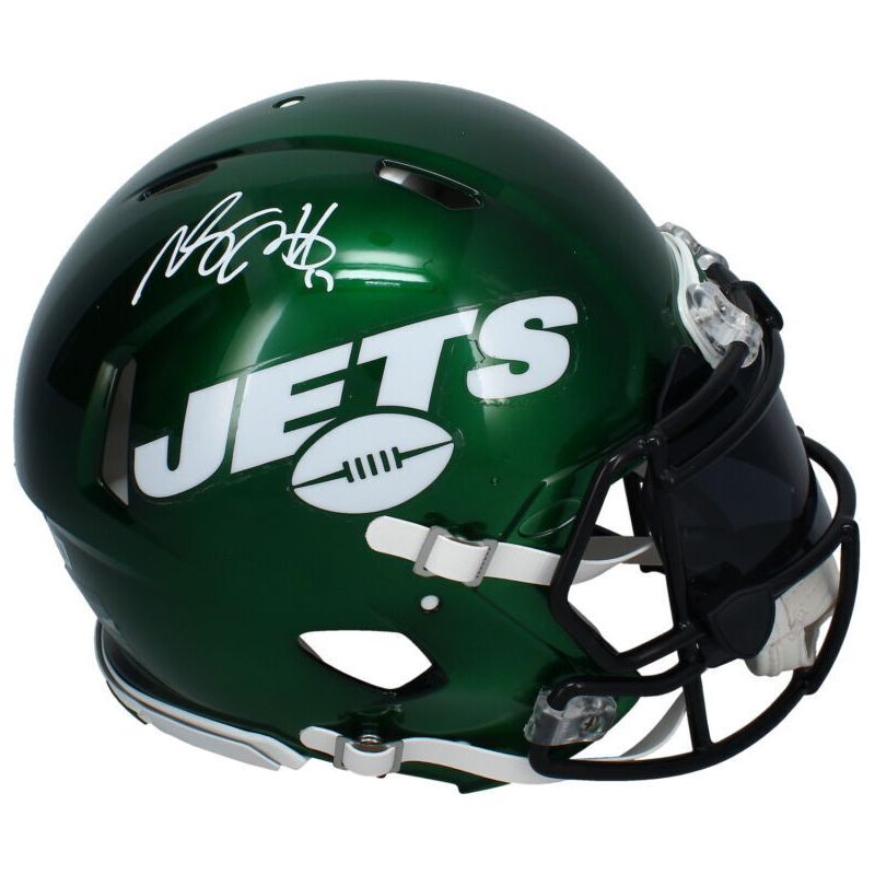 Davante Adams Autographed New York Jets Throwback Authentic Speed Helmet w/ Visor Beckett