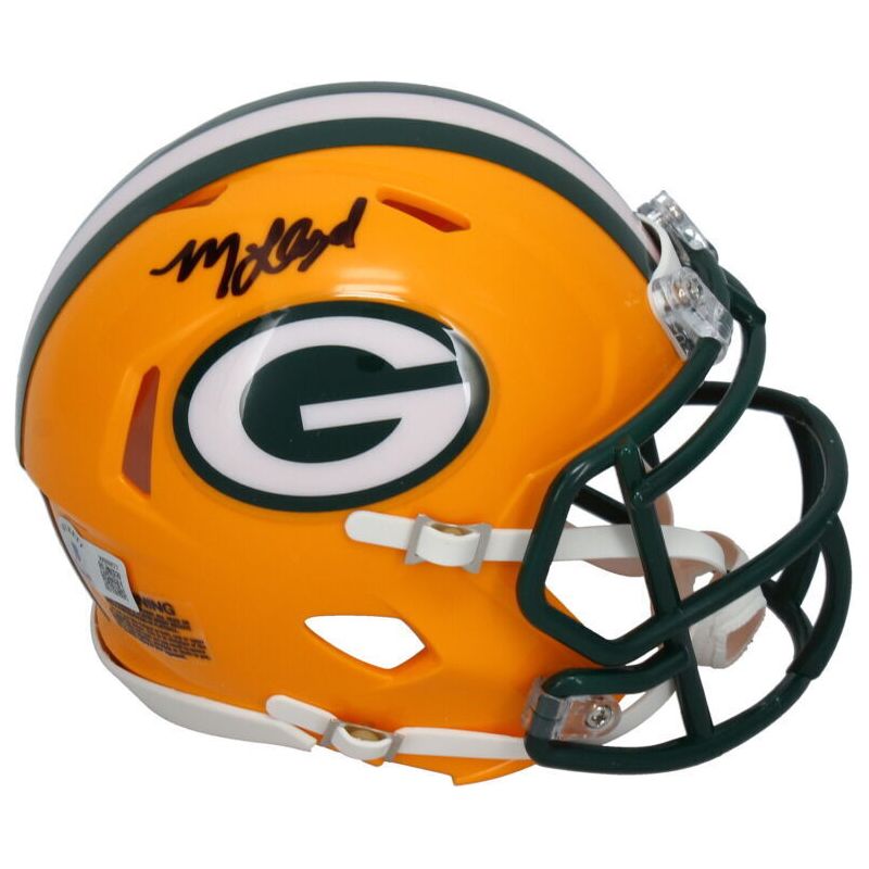 MarShawn Lloyd Autographed Green Bay Packers Mini Speed Helmet Beckett