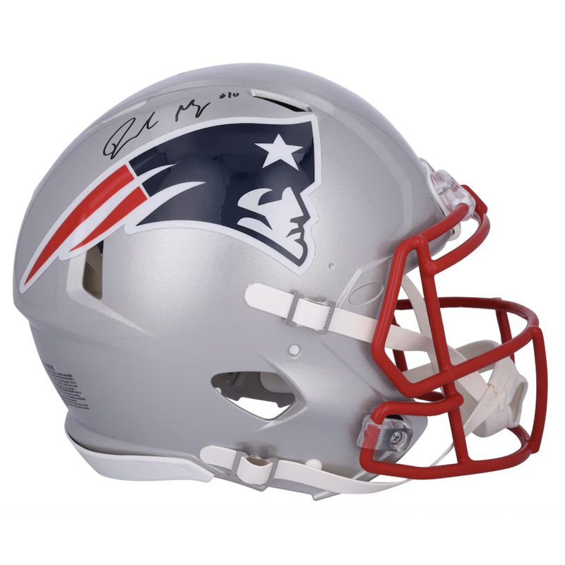 Drake Maye Autographed New England Patriots Authentic Speed Helmet Fanatics
