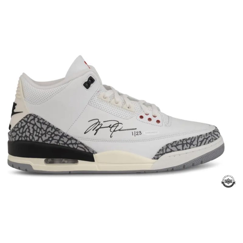 Michael Jordan Autographed Nike Air Jordan 3 Retro 'Reimagined' Shoes UDA LE 23