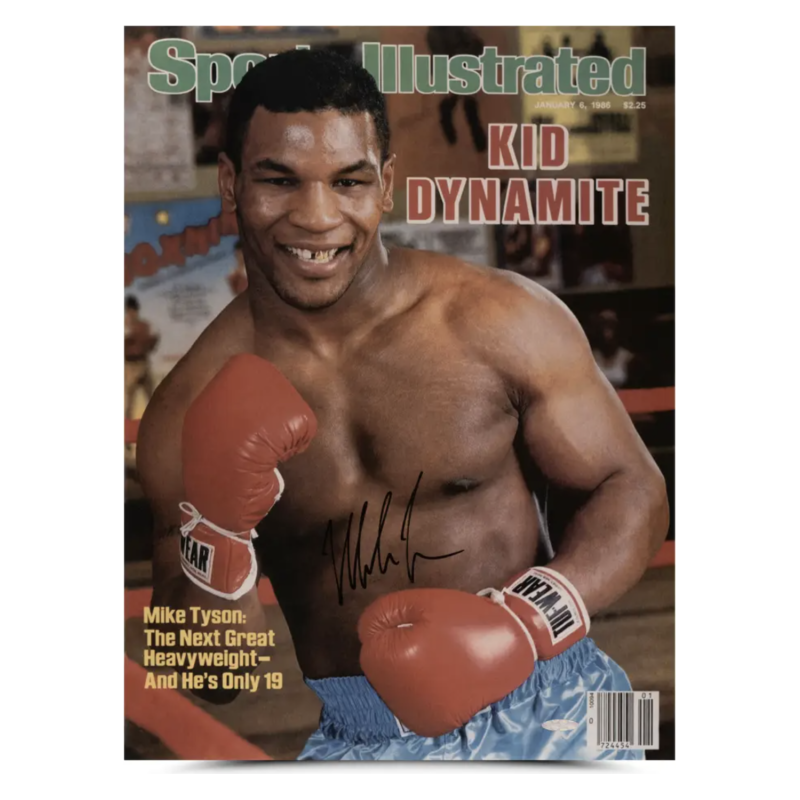 Mike Tyson Autographed SI Cover January 6th, 1986 "Kid Dynamite" 15x20 UDA