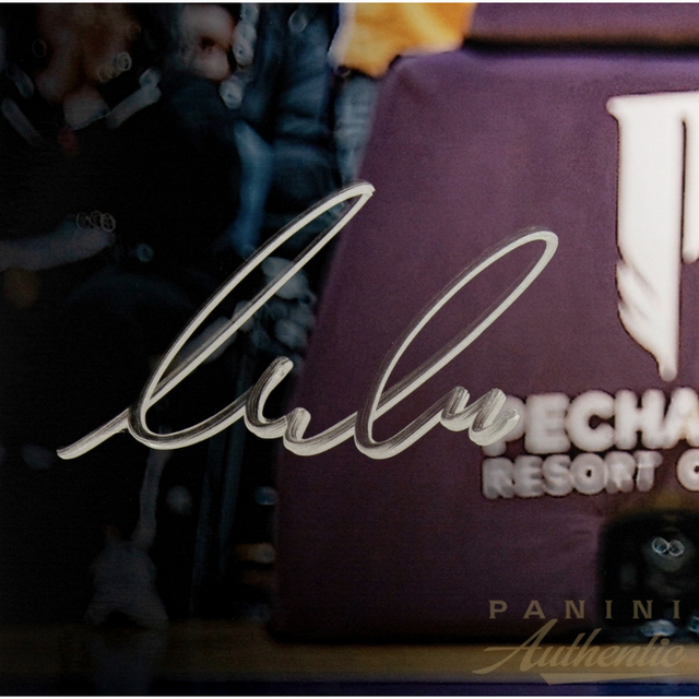 Luka Doncic Autographed Los Angeles Lakers "Three" 16" x 20" Photo LE 177 Panini