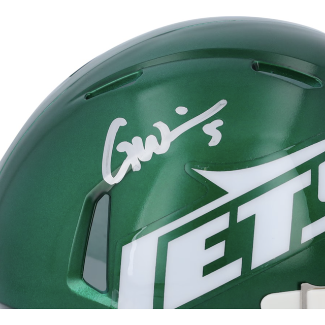 Garrett Wilson Autographed New York Jets 2024 Mini Speed Helmet Fanatics
