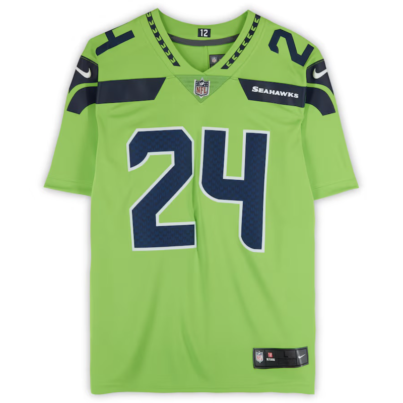 Marshawn Lynch Autographed Seattle Seahawks Green Limited Nike Jersey Fanatics