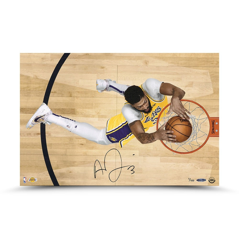 ANTHONY DAVIS Autographed Los Angeles Lakers "Prowess" 16" x 24" Photograph UDA LE 100