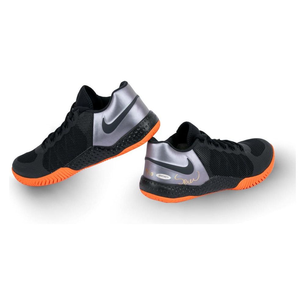 SERENA WILLIAMS Autographed NikeCourt Flare 2 Obsidian Shoes UDA