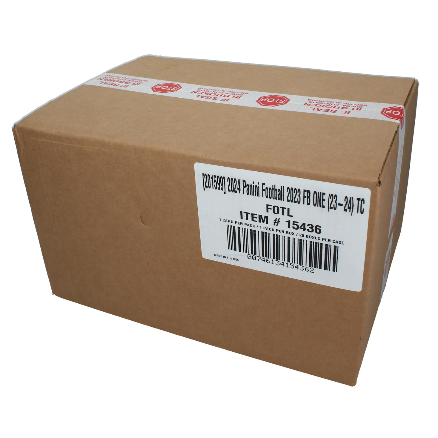 2023 PANINI ONE FOOTBALL HOBBY 20-BOX FACTORY SEALED CASE - (FOTL)