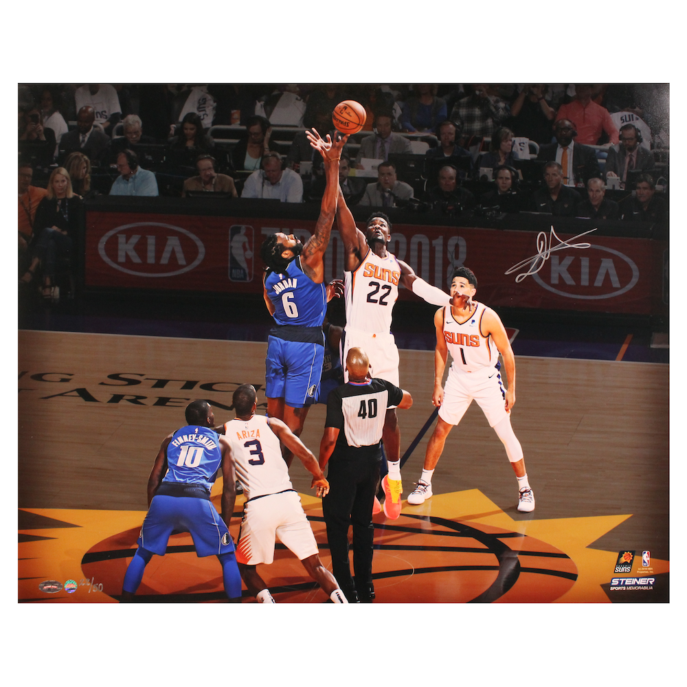 DEANDRE AYTON Autographed Phoenix Suns 16"x20" "Tip Off" Photograph GDL LE 22/50