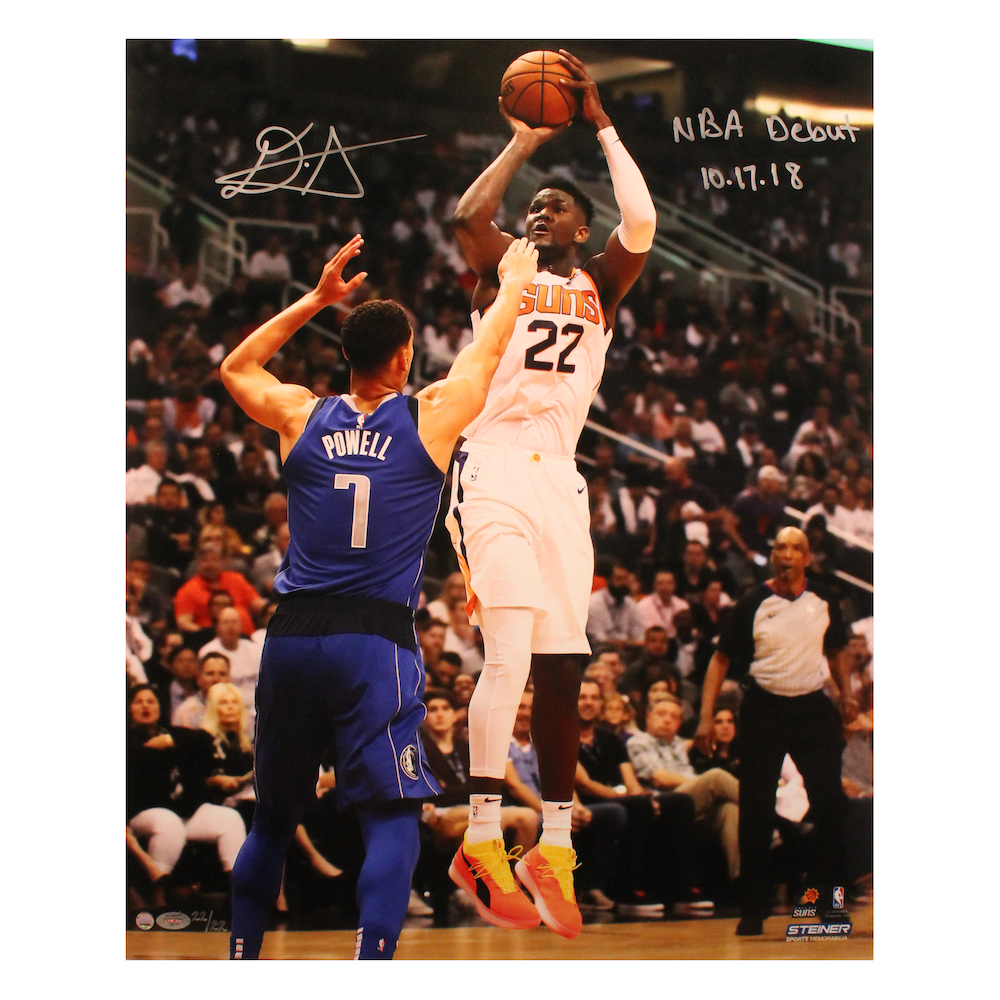 DEANDRE AYTON Autographed Phoenix Suns "NBA Debut 10/17/18" 16" x 20" Photograph GDL LE 22/22