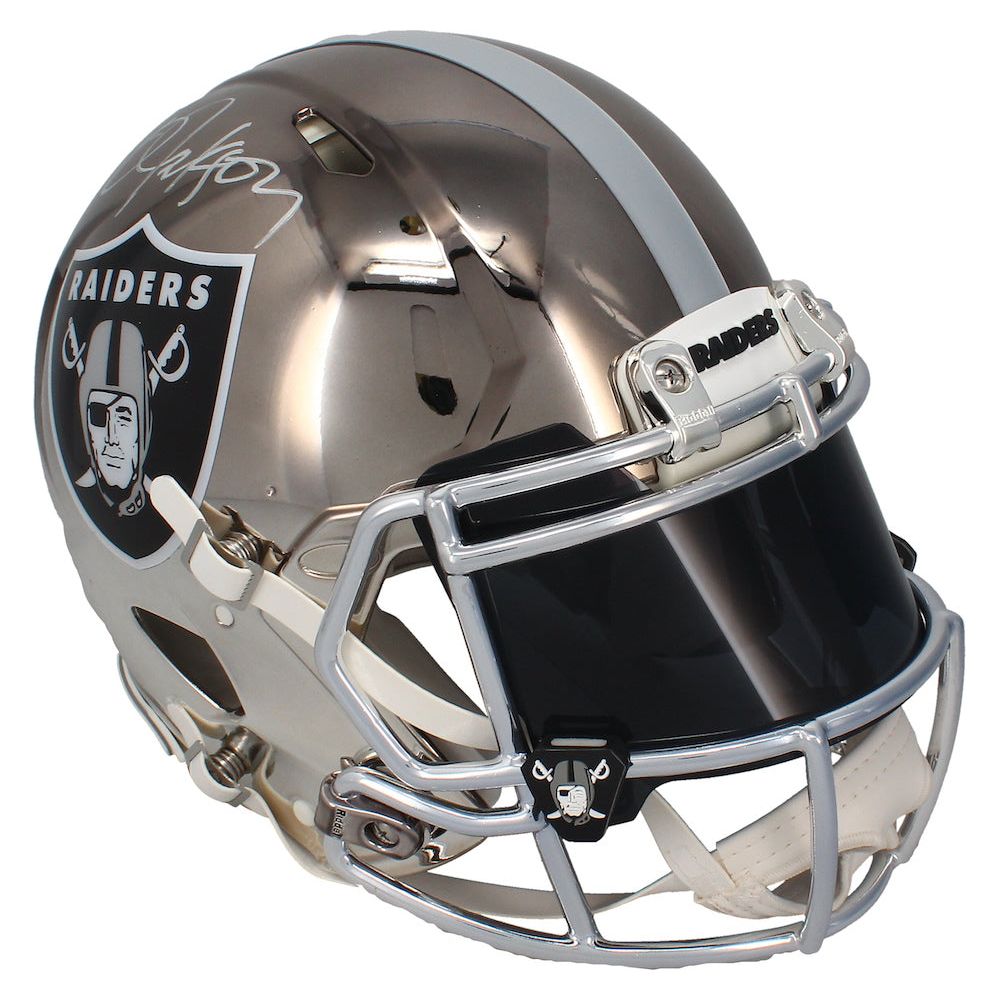 Bo Jackson Autographed Raiders Chrome Authentic Helmet Beckett & GDL LE 1/34