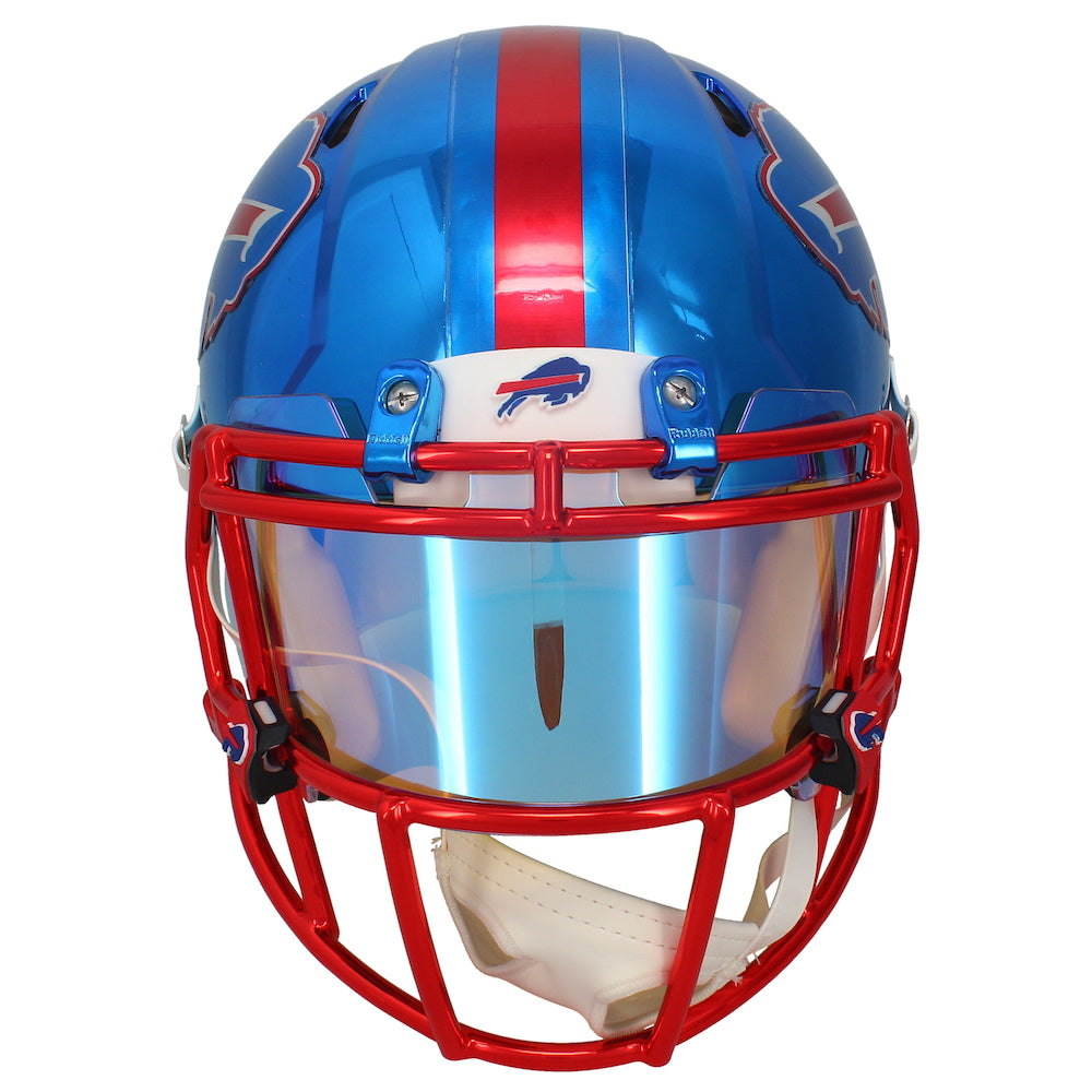 Josh Allen Autographed Chromed Bills Speed Authentic Helmet Beckett GDL LE 17/17