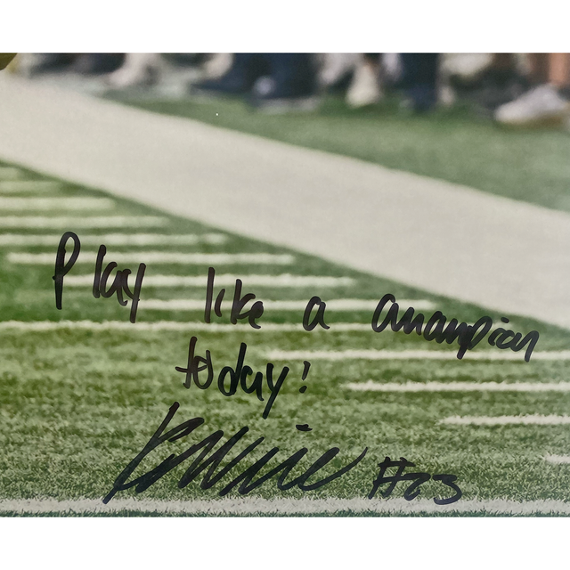 Kyren Williams Autographed / Inscribed 16" x 20" Photo Beckett / GDL LE 23/23