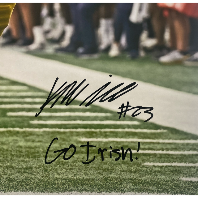 Kyren Williams Autographed "Go Irish" 16" x 20" Photo Beckett / GDL LE 1/23