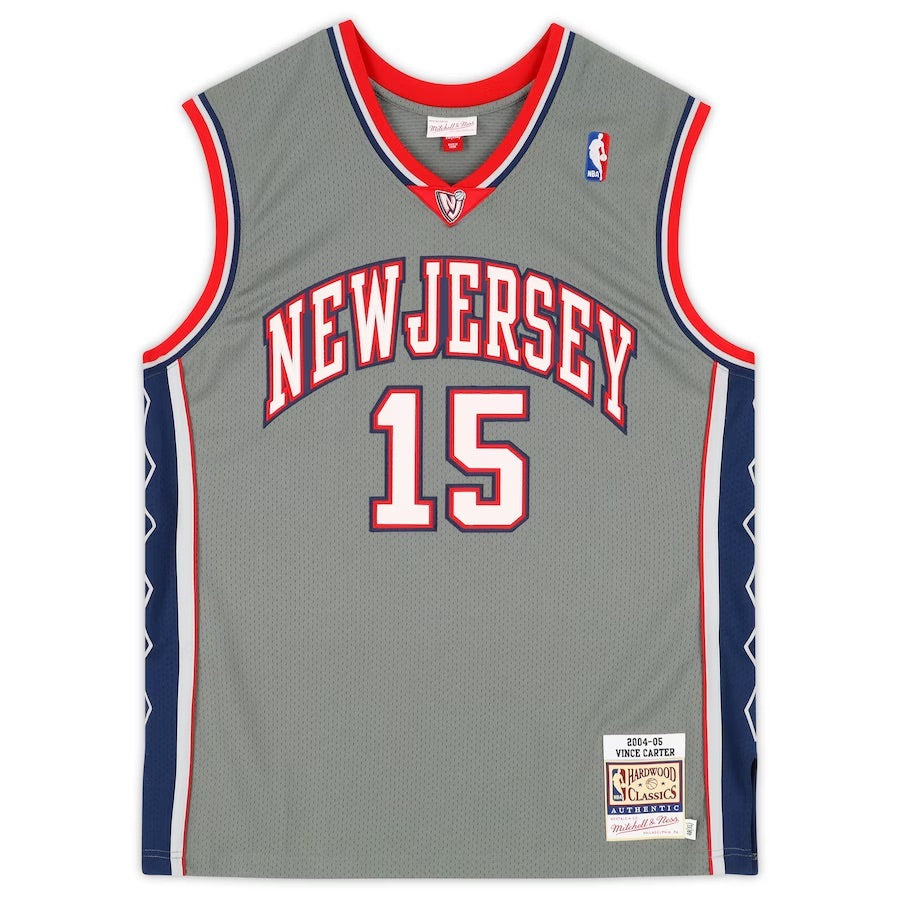 Vince Carter Autographed Toronto Raptors Authentic M&N 2004-05 Gray Jersey Fanatics