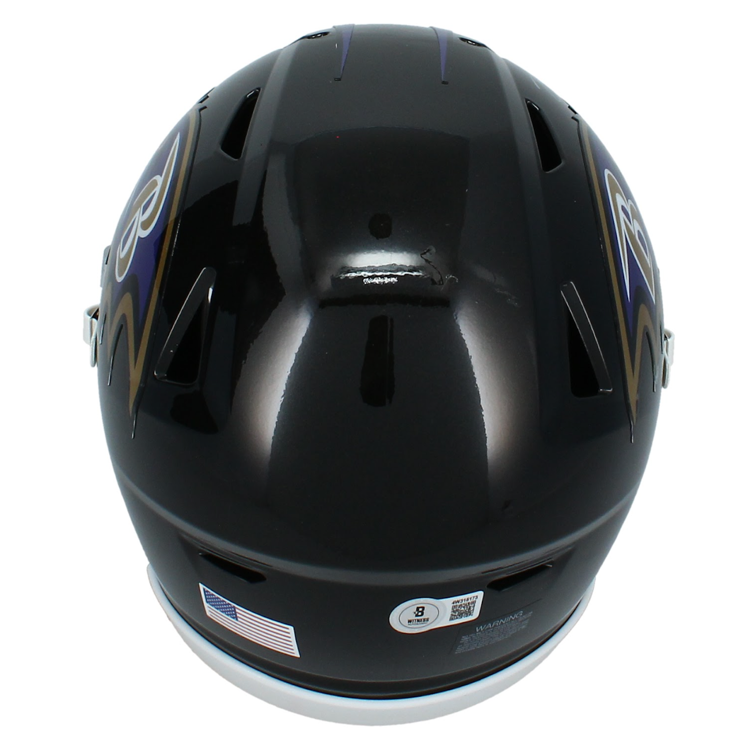 Zay Flowers Autographed Baltimore Ravens Mid-Size Speedflex MIDI Helmet Beckett