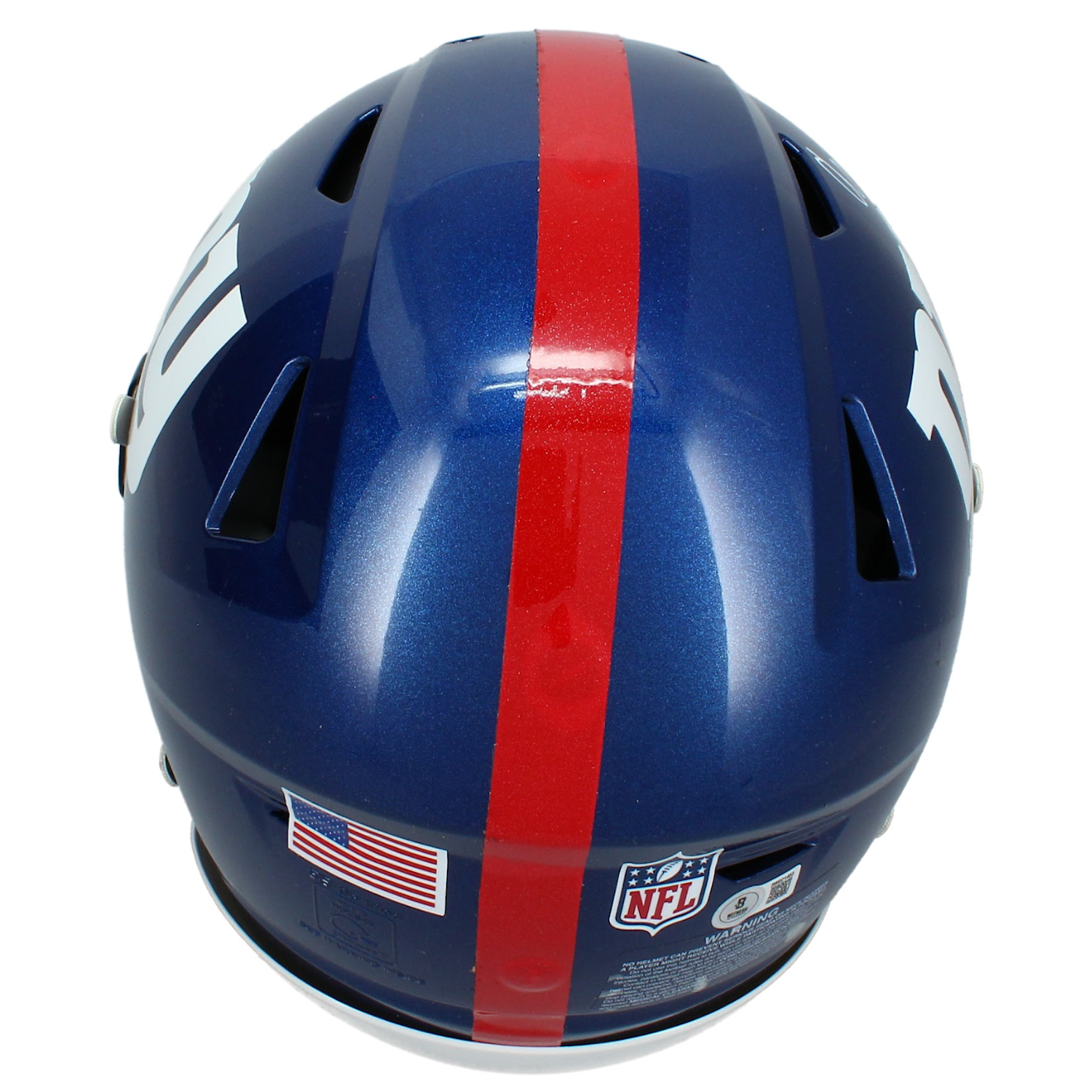 Abdul Carter Autographed New York Giants Speedflex Authentic Helmet Beckett