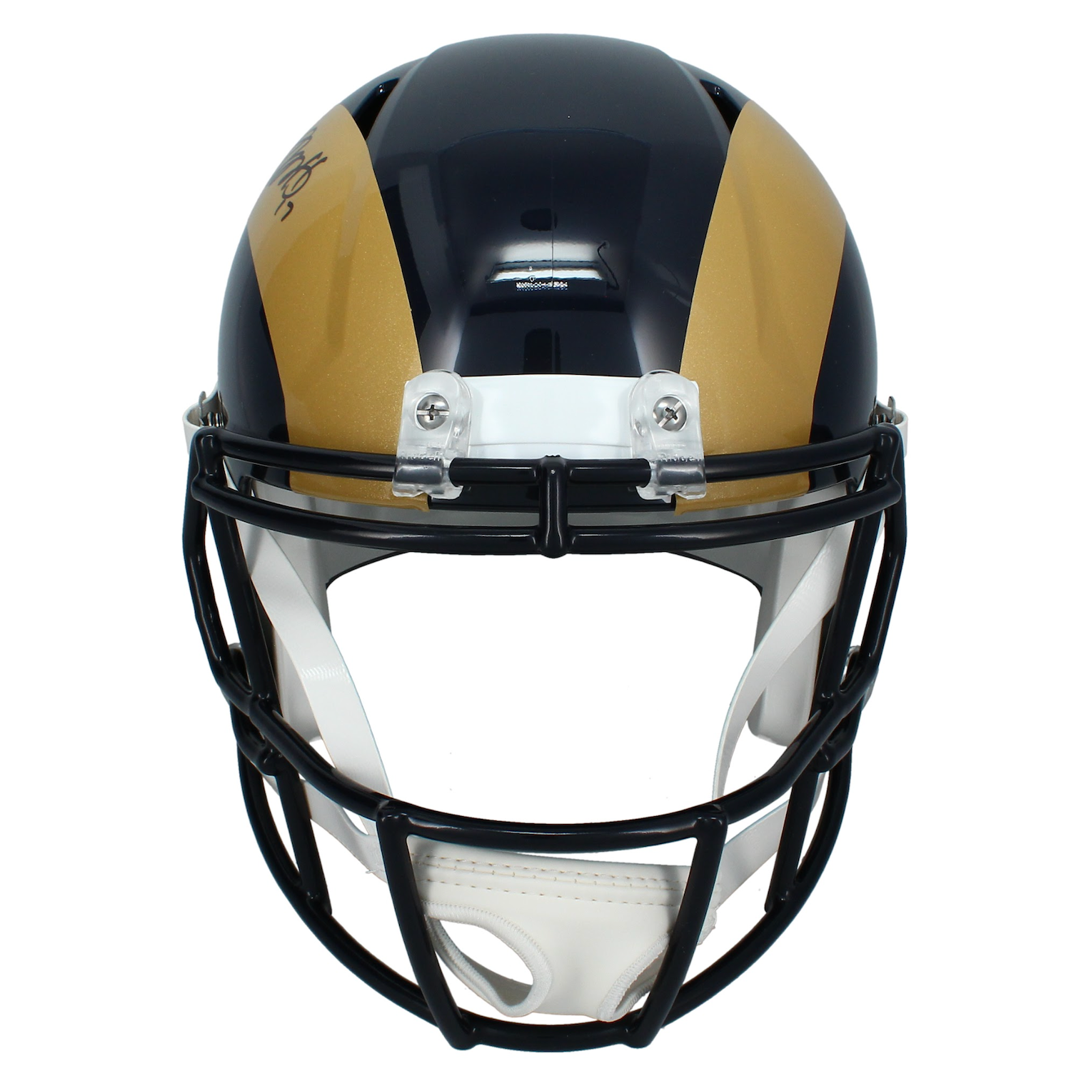 Davante Adams Autographed Rams 2000-16 Throwback Speed Full Size Helmet Beckett