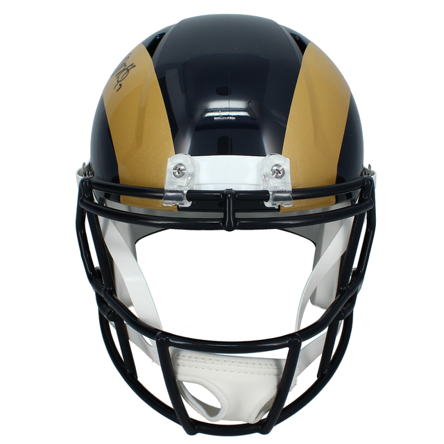 Davante Adams Autographed Rams 2000-16 Throwback Speed Full Size Helmet Beckett