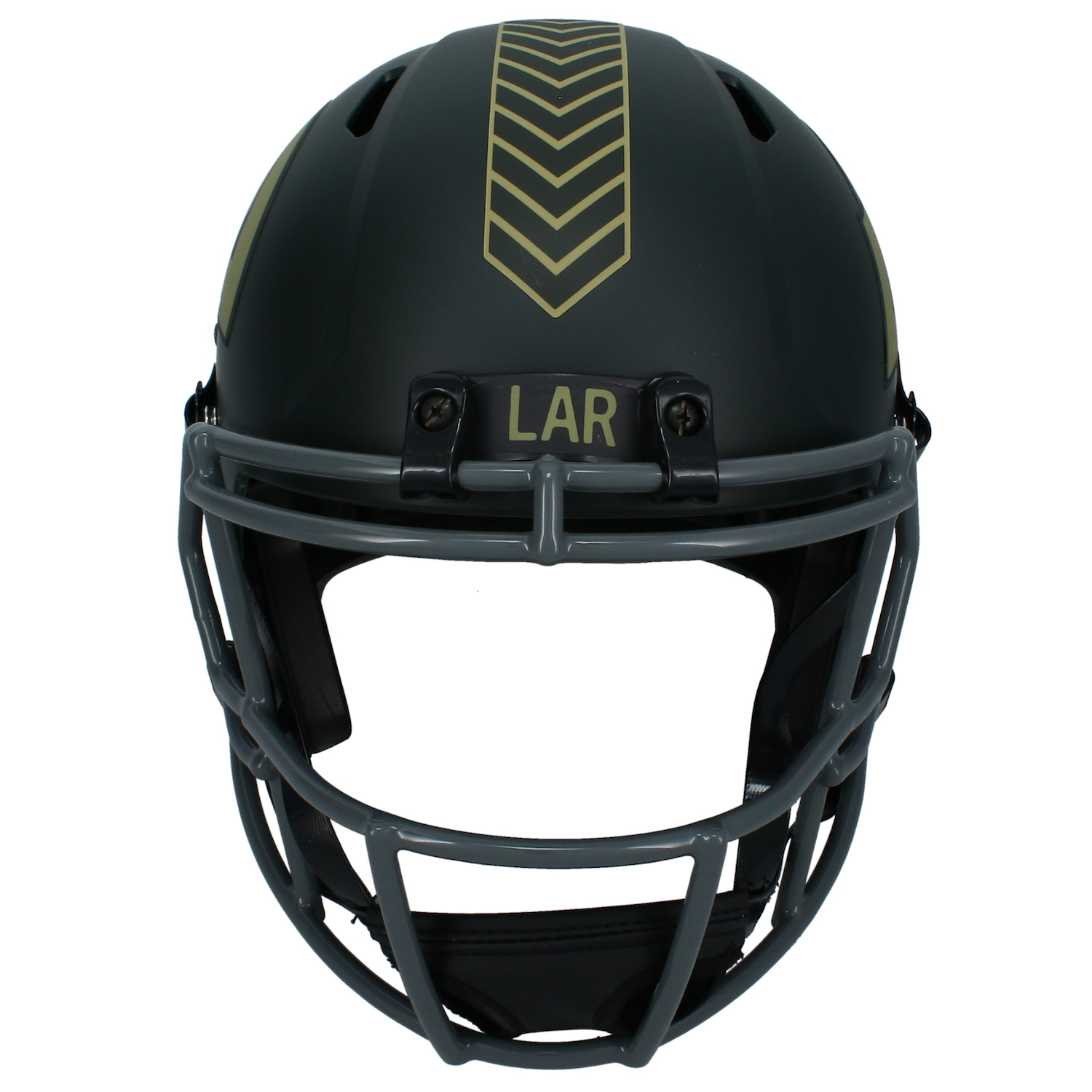 Davante Adams Autographed Rams 2025 Salute to Service Full Size Helmet Beckett