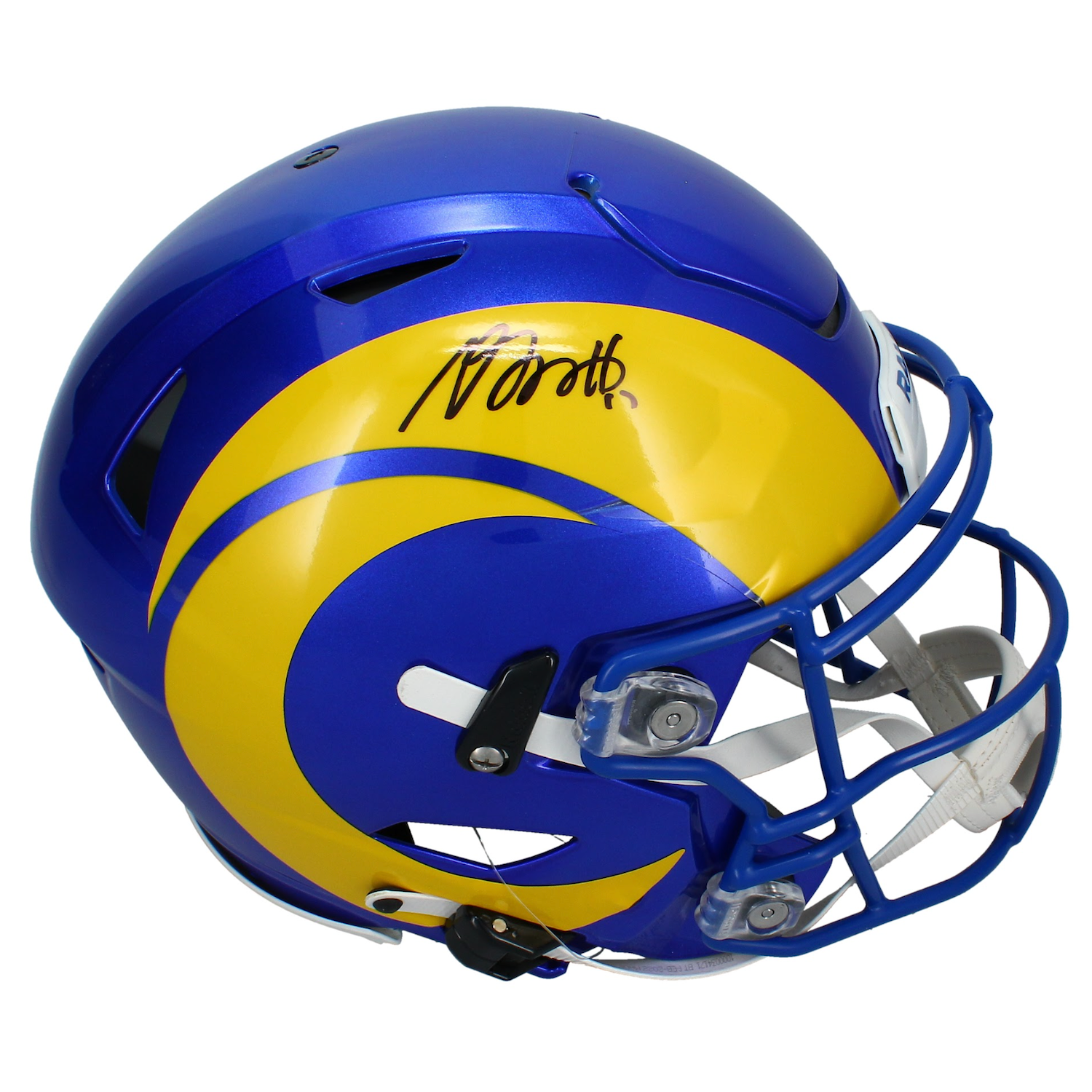 Davante Adams Autographed Los Angeles Rams Speedflex Authentic Helmet Beckett