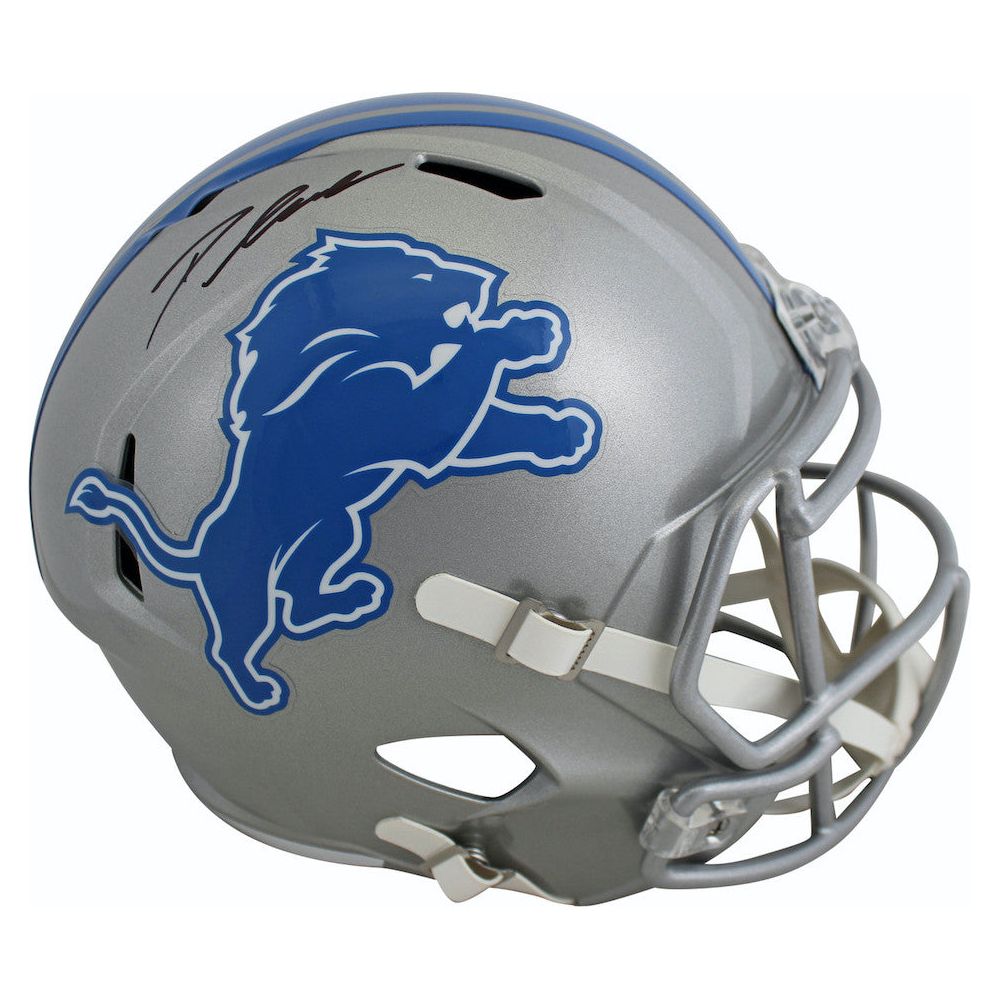 D'ANDRE SWIFT Autographed Detroit Lions Full Size Speed Helmet FANATICS