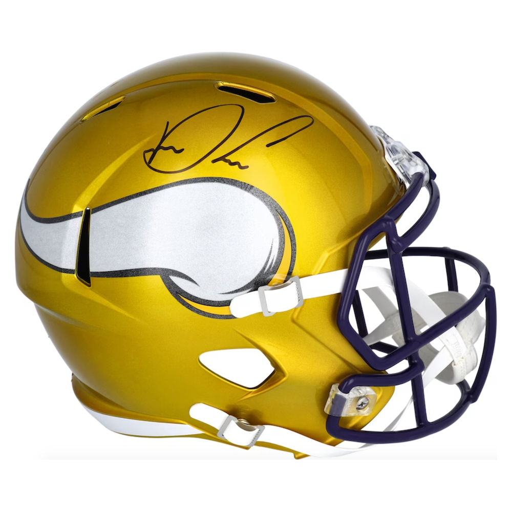 DALVIN COOK Autographed Minnesota Vikings Full Size Flash Helmet FANATICS