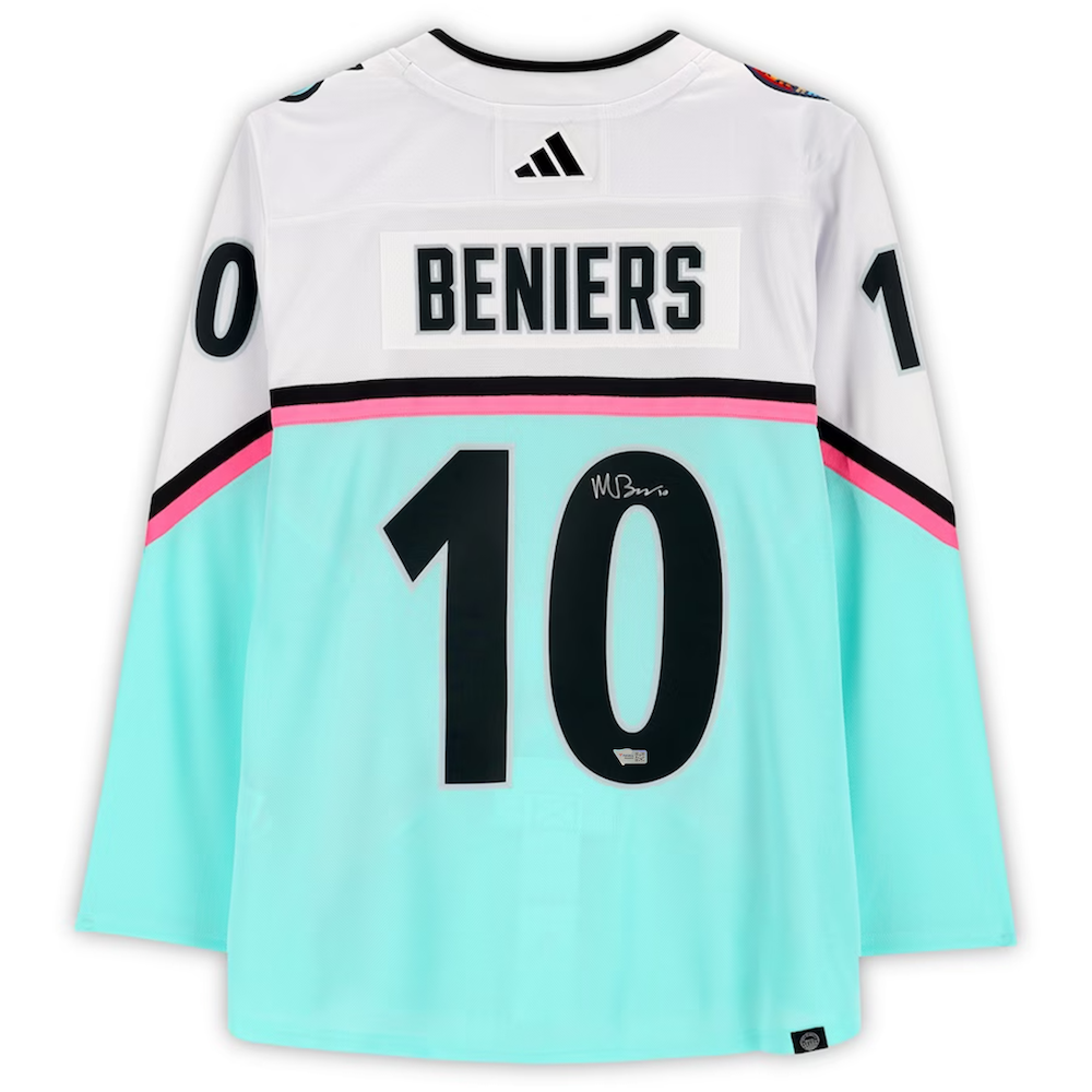 Matty Beniers Autographed Seattle Kraken 2023 Authentic Adidas All-Star Jersey Fanatics