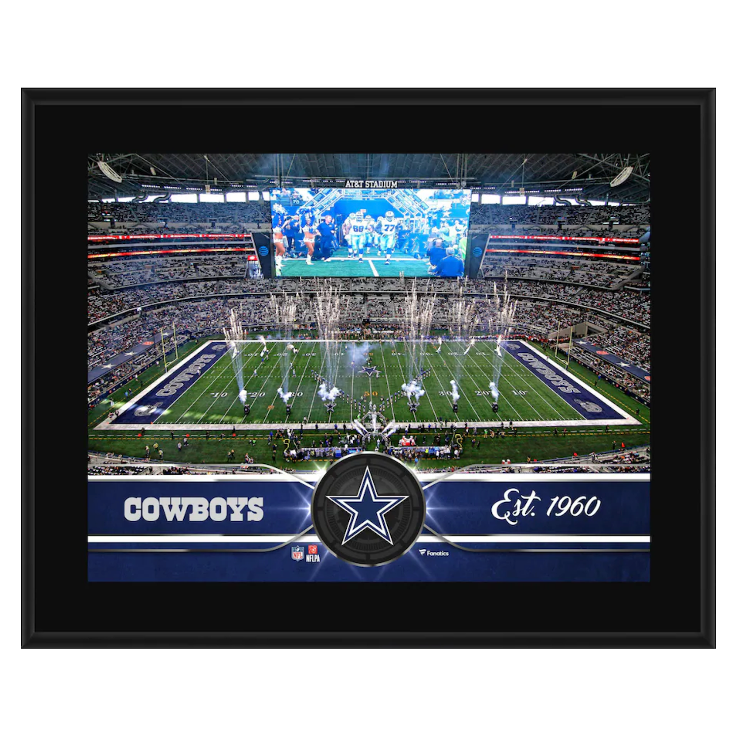 Dallas Cowboys 10.5" x 13" Team Introduction Sublimated Plaque