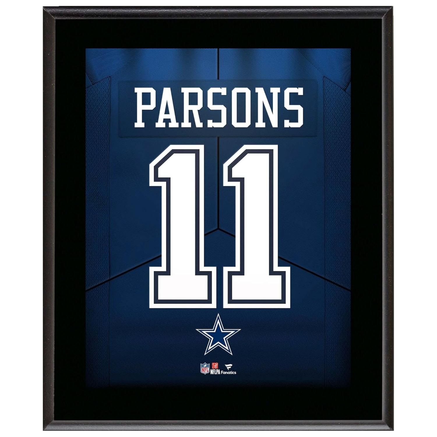 MIcah Parsons Cowboys 10.5" x 13" Jersey Style Number "11" Sublimated Plaque