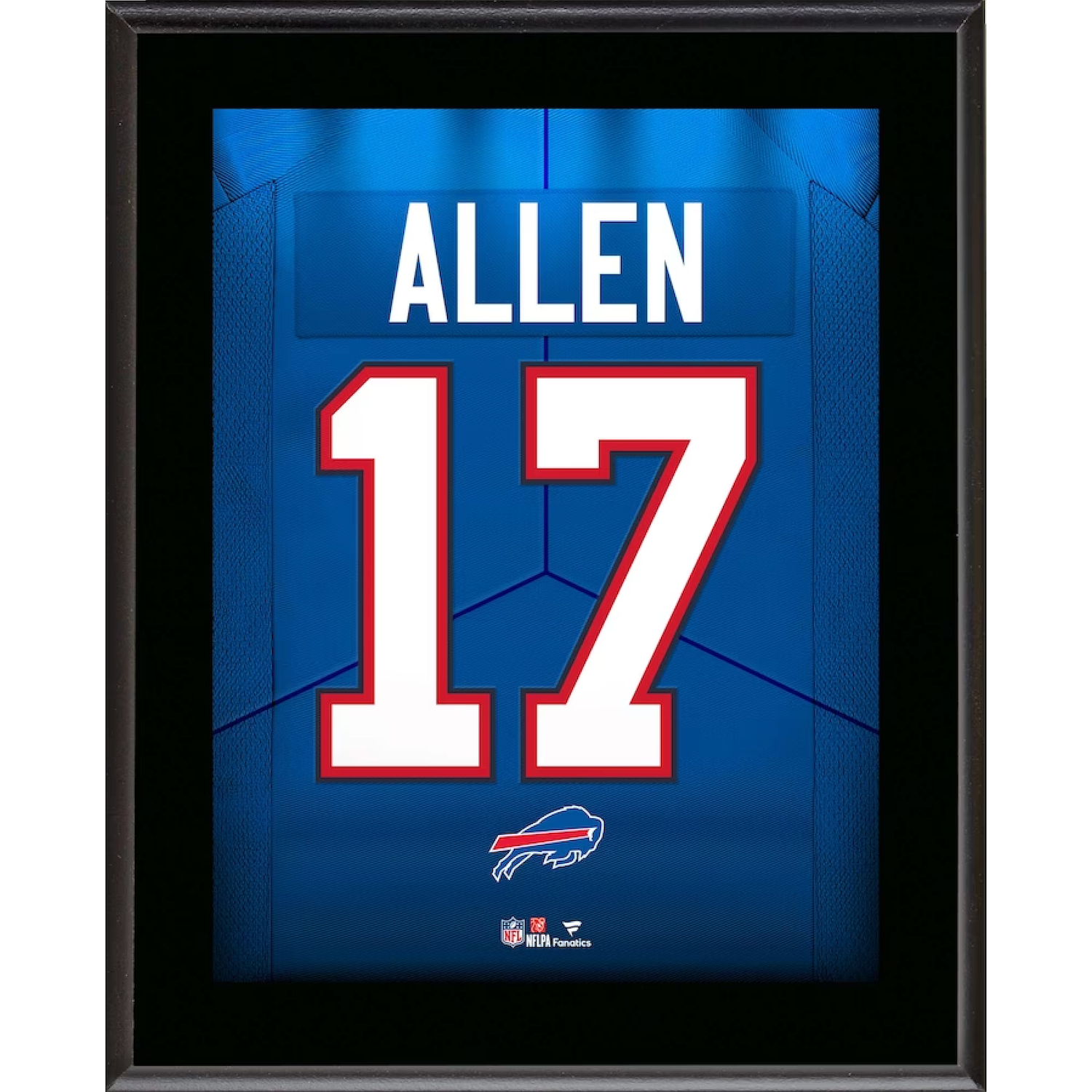 Josh Allen Buffalo Bills 10.5" x 13" Jersey Style Number 17 Sublimated Plaque