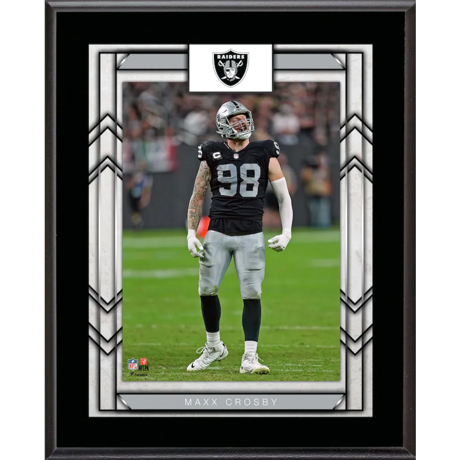 Maxx Crosby Las Vegas Raiders 10.5" x 13" Sublimated Player Plaque