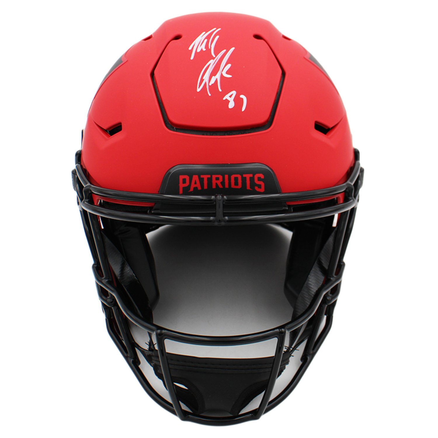 Rob Gronkowski Autographed New England Patriots 'RAVE' Speedflex Helmet Radtke